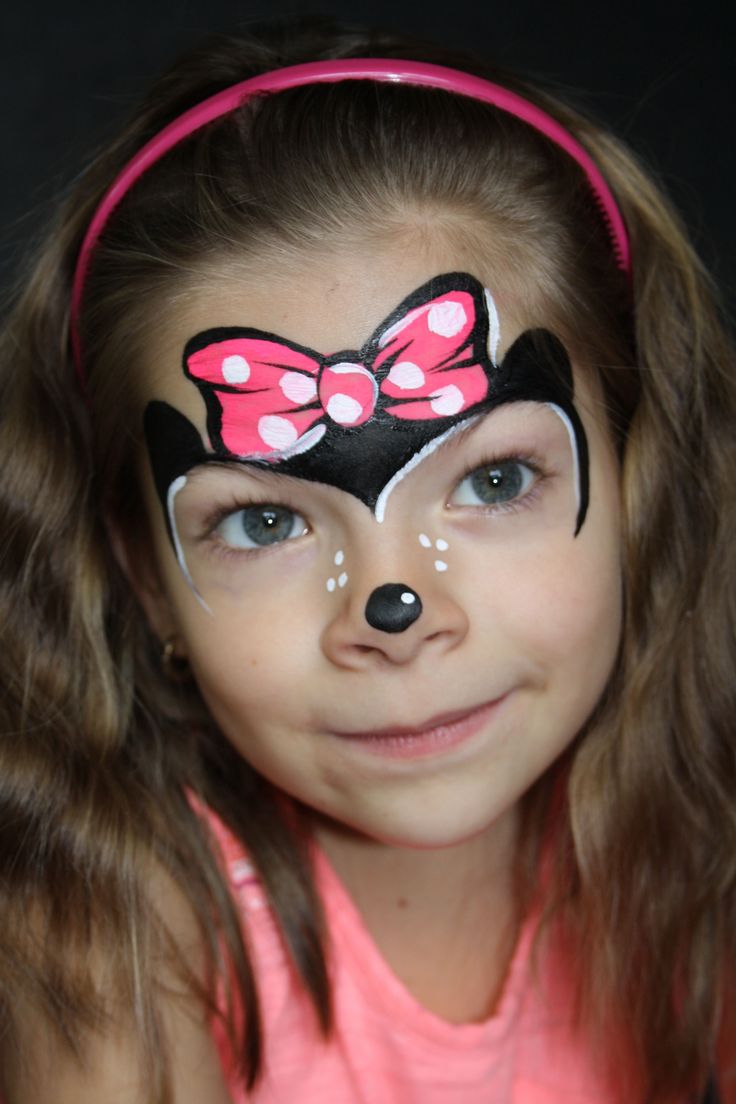 mickey mouse themed face paint